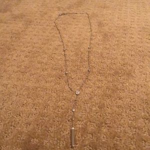 Henri bendel crystal and gold necklace